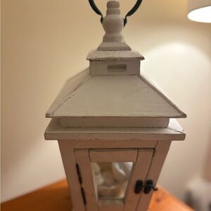 Pottery Barn Cream Vintage Lantern